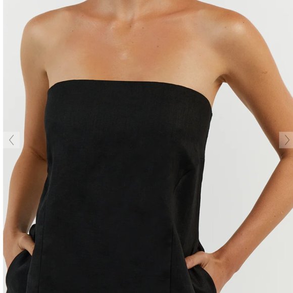 DISSH Black Strapless Mini Dress - Picture 3 of 13